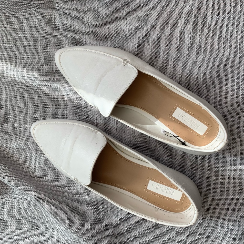 White loafers